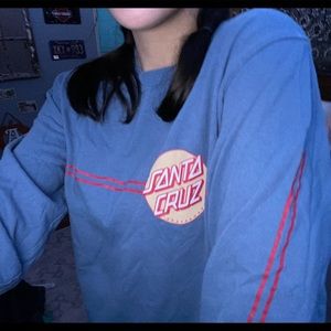 santa cruz skateboarding lobby sleeve shirt